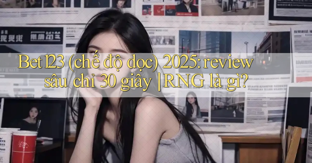 Bet123 (chế độ dọc) 2025 review sâu chỉ 30 giây RNG là gì