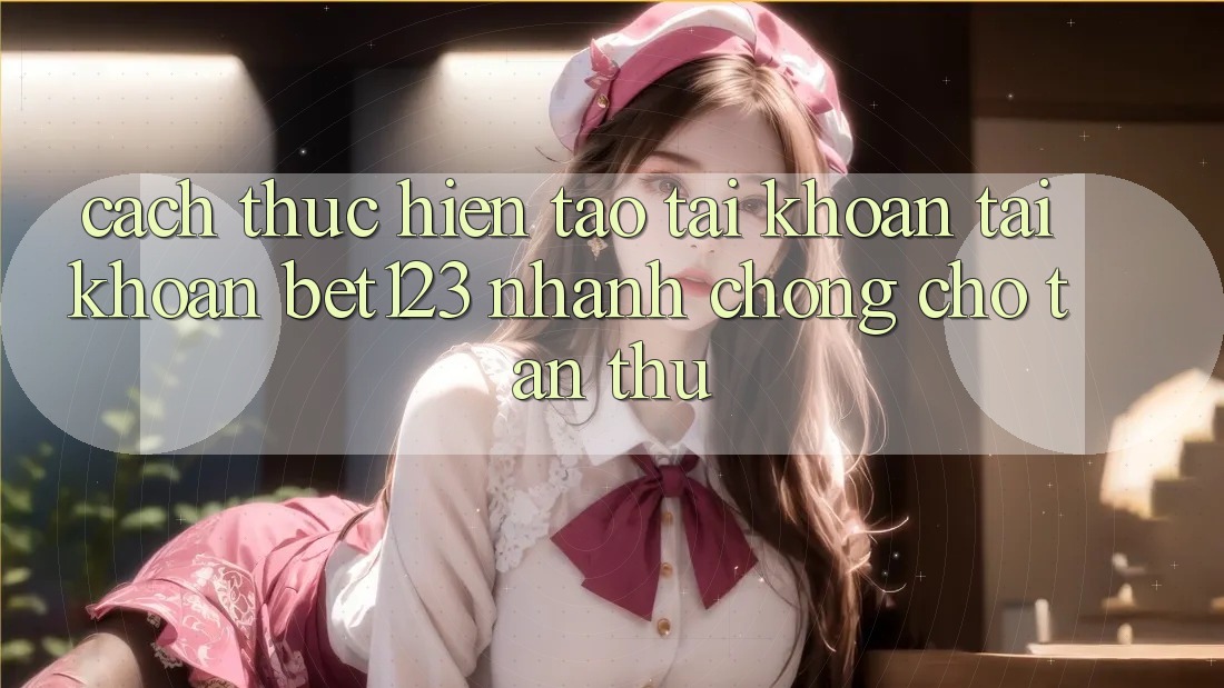 Cách thực hiện Tạo tài khoản Tài Khoản bet123 Nhanh Chóng Cho Tân Thủ