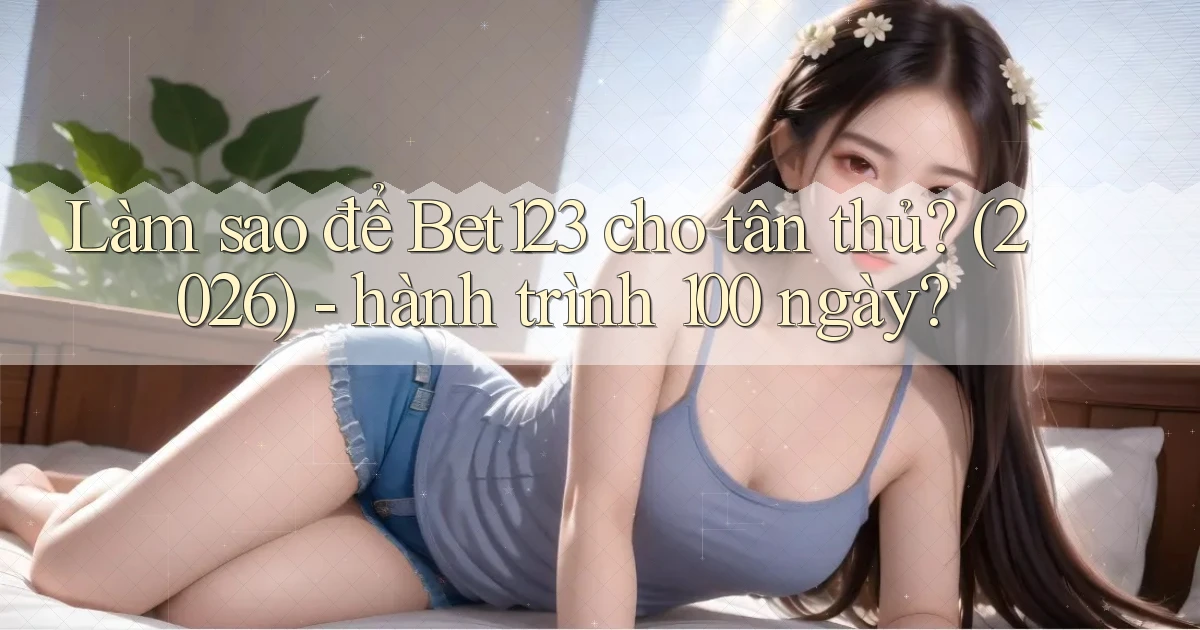 Làm sao để Bet123 cho tân thủ (2026)   hành trình 100 ngày