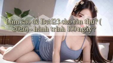 Làm sao để Bet123 cho tân thủ (2026)   hành trình 100 ngày