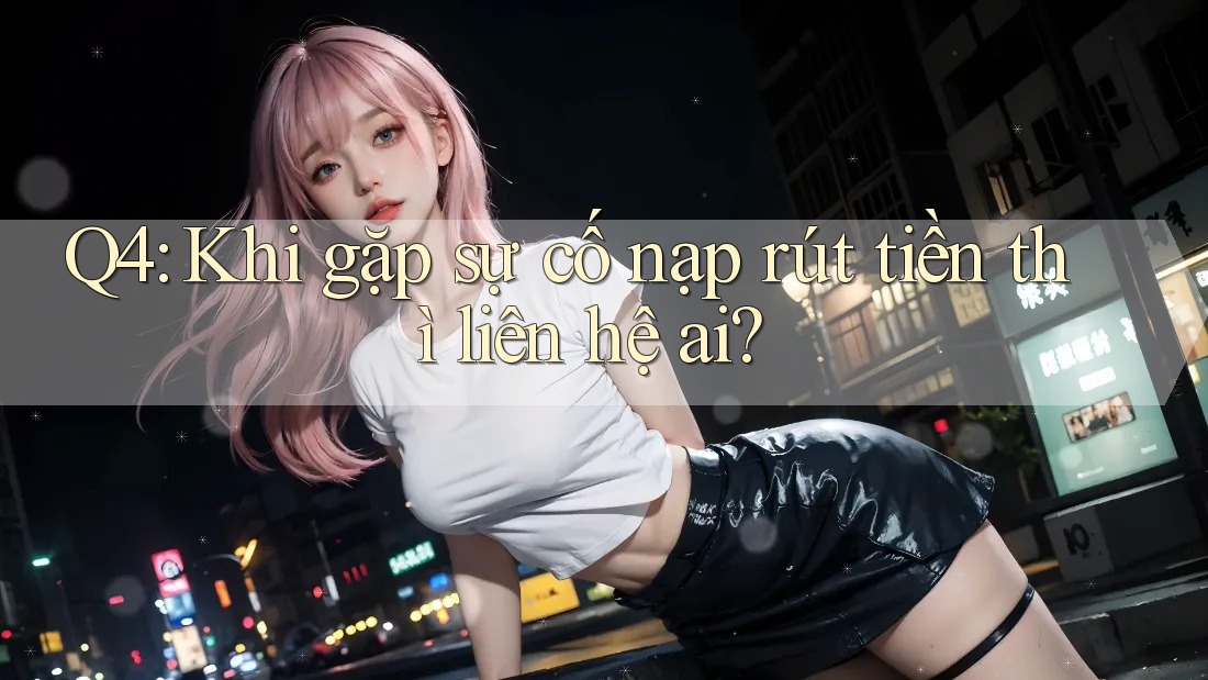 Q4: Khi gặp sự cố nạp rút tiền thì liên hệ ai?