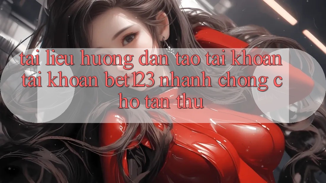 Tài liệu hướng dẫn Tạo tài khoản Tài Khoản bet123 Nhanh chóng Cho Tân Thủ