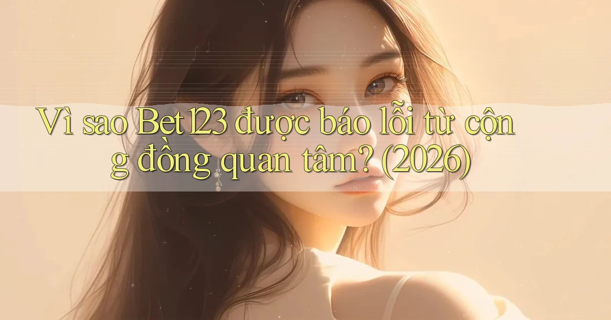 Vì sao Bet123 được báo lỗi từ cộng đồng quan tâm (2026)